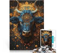 Puzzles de 1000 Piezas para Adolescentes Tauro I Ayuda al Cerebro a ejercitar Juguetes adictivos para Cultivar la Paciencia. Ideas de Regalos 75x50cm