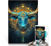 Puzzles de 1000 Piezas para Adolescentes Tauro Juguetes educativos de Aprendizaje Juegos Familiares Regalo para cumpleaños 52x38cm