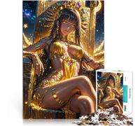 Puzzles de 1000 Piezas para Adolescentes Trono de la Diosa Dorada Entrena tu Cerebro y Tus Manos Adecuado para decoración de Escritorio. 38x26cm