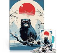 Puzzles de 1000 Piezas para Adolescentes Vibraciones Animales de Japón Juguetes de Juego desafiantes Decoración del hogar 38x26cm