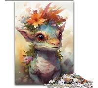 Puzzles de 1000 Piezas para Adultos, Dinosaurio bebé Colorido, de Madera, Juego Familiar Interactivo, Apto para Mayores de 14 años, 50x75cm, un Regalo Ideal para Navidad o cumpleaños