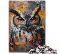 Puzzles de 1000 Piezas para Adultos, Familia de búhos misteriosos, Actividades Divertidas en casa, Regalo de cumpleaños, Regalos de Viaje, para niños de 14 años en adelante, 50x75cm