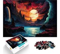 Puzzles de 1000 piezas para adultos Hermosos paisajes rompecabezas de dibujos animados regalos secretos de Santa Claus para adolescentes de 14 años y más 50x75cm