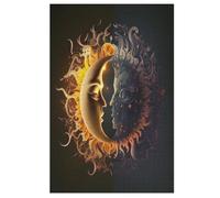 Puzzles de 1000 piezas para adultos, Sun and Moon, rompecabezas creativos para niños, juego educativo para niños adultos (78×53cm)