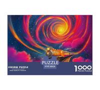 Puzzles De 1000 Piezas Tren vaporPara Adultos Rompecabezas DIY Tren sueñoRompecabezas De Papel Juego para Adultos Y Niños 38x26cm/1000pcs