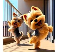 Puzzles de 120 Piezas par Adultos Lindo Perro de Salto, 45x45cm un Rompecabezas Adultos Desafiante, Puzzles para Toda la Familia, Regalos para Mujeres Hombres