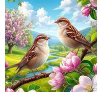 Puzzles de 120 Piezas par Adultos Paisaje de gorrión, 45x45cm un Rompecabezas Adultos Desafiante, Puzzles para Toda la Familia, Regalos para Mujeres Hombres