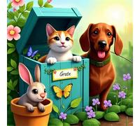 Puzzles de 150 Piezas par Adultos Animales Vegetales en macetas, 65x65cm un Rompecabezas Adultos Desafiante, Puzzles para Toda la Familia, Regalos para Mujeres Hombres