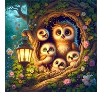 Puzzles de 150 Piezas par Adultos Familia de búhos arborícolas, 65x65cm un Rompecabezas Adultos Desafiante, Puzzles para Toda la Familia, Regalos para Mujeres Hombres