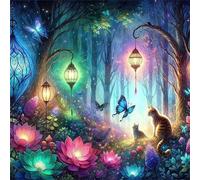 Puzzles de 200 Piezas par Adultos Selva de Loto Rosa, 28x28cm un Rompecabezas Adultos Desafiante, Puzzles para Toda la Familia, Regalos para Mujeres Hombres