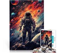 Puzzles de 2000 Piezas para Adolescentes Astronauta Caminando sobre un asteroide Juego Familiar para y Mejorar el Amor Entre Parejas 70x100cm