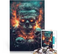 Puzzles de 2000 Piezas para Adolescentes Calaveras de Frankenstein Juegos Divertidos Actividades Divertidas en casa, Regalos de cumpleaños, Regalos de Viaje, 70x100cm