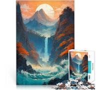 Puzzles de 2000 Piezas para Adolescentes Cataratas de la Tranquilidad Juego de Preguntas Actividades Divertidas en casa, Regalos de cumpleaños, Regalos de Viaje, 70x100cm