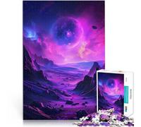 Puzzles de 2000 Piezas para Adolescentes Cosmos del Planeta púrpura para divertirse en Familia Regalos para Amigos y Familiares 70x100cm