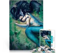 Puzzles de 2000 Piezas para Adolescentes El Amor de una Sirena Juguetes para aliviar el estrés Trato como Regalo para Toda la Familia 70x100cm