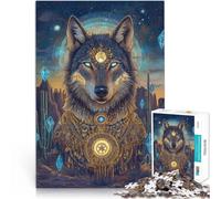 Puzzles de 2000 Piezas para Adolescentes Fantasía de Lobo Juegos educativos Decoración del hogar Regalo para cumpleaños 70x100cm