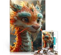 Puzzles de 2000 Piezas para Adolescentes Feliz Año Nuevo Dragón Entrena tu Cerebro y Tus Manos Juguetes de decoración del hogar 70x100cm