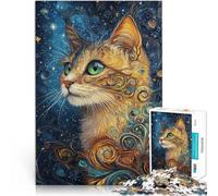 Puzzles de 2000 Piezas para Adolescentes Gato Kintsugi Abstracto Juegos educativos Decoración del hogar Mejorar el Amor Entre Parejas 70x100cm