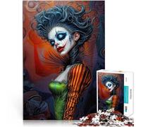 Puzzles de 2000 Piezas para Adolescentes La Reina del Payaso Oscuro Difícil Difícil con Piezas de Formas aleatorias Que se entrelazan Completamente 70x100cm