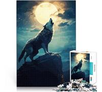 Puzzles de 2000 Piezas para Adolescentes Lobo Aullando Juegos educativos Decoración del hogar Regalos de cumpleaños, Regalos, Arte Mural 70x100cm