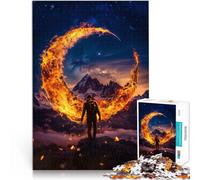 Puzzles de 2000 Piezas para Adolescentes Luna DE Fuego Competición de Velocidad de Manos Decoración de Pared cumpleaños y Navidad 70x100cm