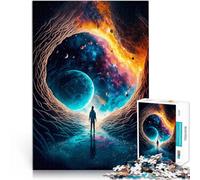Puzzles de 2000 Piezas para Adolescentes Nivel del Portal Espacial Juego de Preguntas con Piezas de Formas aleatorias Que se entrelazan Completamente 70x100cm