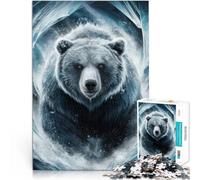 Puzzles de 2000 Piezas para Adolescentes Oso Grizzly rompiendo el Hielo Juegos Juguetes Regalo Decoración artística del hogar 70x100cm