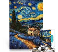 Puzzles de 2000 Piezas para Adolescentes Paisaje de Van Gogh Juguete de desafío de Juego Educativo Mejorar el Amor Entre Parejas 70x100cm