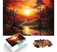 Puzzles de 2000 Piezas para Adolescentes Paisaje del Atardecer Entrena tu Cerebro y Tus Manos Interacción Entre Padres e Hijos 70x100cm