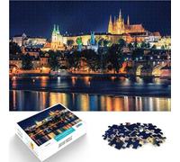 Puzzles de 2000 Piezas para Adolescentes Praga iluminada Juguete Educativo para aliviar el estrés Mejorar el Amor Entre Parejas 70x100cm