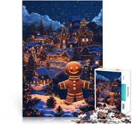 Puzzles de 2000 Piezas para Adolescentes Pueblo de Pan de Jengibre Análisis y lógica Actividades Divertidas en casa, Regalos de cumpleaños, Regalos de Viaje, 70x100cm