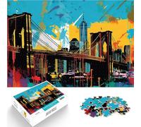 Puzzles de 2000 Piezas para Adolescentes Puente de Brooklyn clásico Juego desafiante Cada Pieza es única: un desafiante y Divertido Juego Familiar 70x100cm