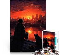 Puzzles de 2000 Piezas para Adolescentes Reflexiones del Atardecer Juegos Divertidos Actividades Divertidas en casa, Regalos de cumpleaños, Regalos de Viaje, 70x100cm