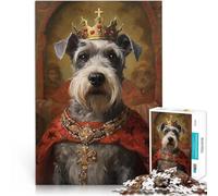 Puzzles de 2000 Piezas para Adolescentes Schnauzer El Rey Matar el Tiempo en Vacaciones en casa Decoración hogar 70x100cm