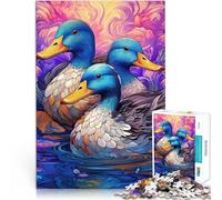 Puzzles de 2000 Piezas para Adolescentes Un trío de Patos Matar el Tiempo en Vacaciones en casa Juguetes de decoración del hogar 70x100cm