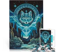Puzzles de 2000 Piezas para Adolescentes Zorro de fantasía para el Juguete de desafío de Juego Educativo Mejorar la Memoria 70x100cm