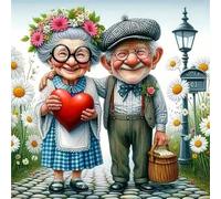 Puzzles de 300 Piezas par Adultos Felicidad Pareja Amada, 35x35cm un Rompecabezas Adultos Desafiante, Puzzles para Toda la Familia, Regalos para Mujeres Hombres