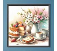 Puzzles de 35 Piezas par Adultos Flor de Pastel de Fresa, 30x30cm un Rompecabezas Adultos Desafiante, Puzzles para Toda la Familia, Regalos para Mujeres Hombres