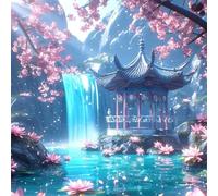 Puzzles de 35 Piezas par Adultos Pabellón de la Cascada, 30x30cm un Rompecabezas Adultos Desafiante, Puzzles para Toda la Familia, Regalos para Mujeres Hombres