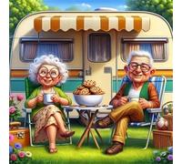 Puzzles de 35 Piezas par Adultos Pareja de autocaravanas, 30x30cm un Rompecabezas Adultos Desafiante, Puzzles para Toda la Familia, Regalos para Mujeres Hombres