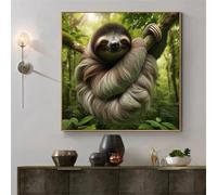 Puzzles de 500 Piezas par Adultos Animal de la Jungla Perezoso, 45x45cm un Rompecabezas Adultos Desafiante, Puzzles para Toda la Familia, Regalos para Mujeres Hombres