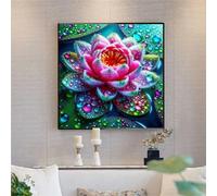 Puzzles de 500 Piezas par Adultos Planta Gotas rocío Coloridas, 45x45cm un Rompecabezas Adultos Desafiante, Puzzles para Toda la Familia, Regalos para Mujeres Hombres