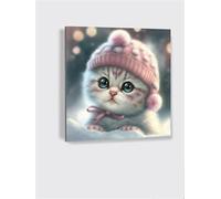 Puzzles de 70 Piezas par Adultos Gato Esponjoso de Nieve, 45x45cm un Rompecabezas Adultos Desafiante, Puzzles para Toda la Familia, Regalos para Mujeres Hombres