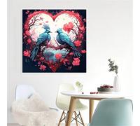 Puzzles de 90 Piezas par Adultos Animal Birds Love, 30x30cm un Rompecabezas Adultos Desafiante, Puzzles para Toda la Familia, Regalos para Mujeres Hombres