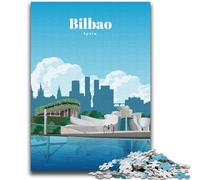 Puzzles de Viaje a Bilbao de 1000 Piezas para Adultos, Juguete Educativo Intelectual descomprimible, Juego Educativo para cumpleaños y Navidad (2000 Piezas, 70x100cm)