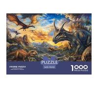 Puzzles Dinosaurio 1000 Piezas De para Adultos, Rompecabezas Criaturas prehistóricas Adultos, Juego Didáctico Decoración para El Hogar 70x50cm/1000pcs