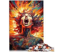 Puzzles El Dios del Sol Fantástico Puzzle 1000 piezas Juegos educativos 14.96 pulgadas x 20.47 pulgadas Rompecabezas de cartón para adultos niños de 14 años y más juegos familiares Regalos de