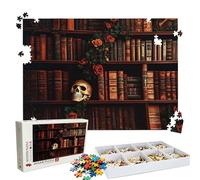 Puzzles Estante para Libros Serpiente | Puzzle 3000 Piezas XL 122x81 cm | Rompecabezas Madera Desafiante para Adultos | con Exquisita Caja de Embalaje | Rompecabezas Adultos | Regalo Navidad W3H-273