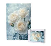 Puzzles Flor 1500 Adultos, Puzzle Invierno con Cajas y Cartel, Juego Clásico de Puzzle Arte para Entretenimiento Adultos, Regalos de Decoración del Hogar para Pasatiempos Creativos de Mujeres 2T-1222