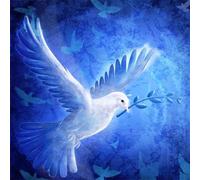 Puzzles For Adults 12x12 cm,Jigsaw Puzzles for Adults 35 Pieces Puzzle Home Challenging Educational Games DIY Home Decoration Puzzle Gifts - Peace Dove